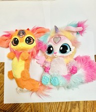 Magic Mixies Plush Animals Lot Fire Gem  Electronic Unicorn works Moose 6in