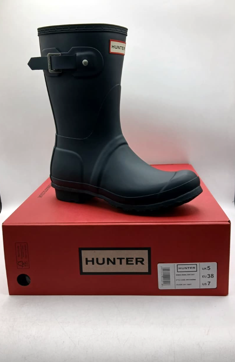 Hunter Women's Original Short Boot Navy US 7 EU 38 | eBay