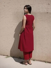 Gosriki Women'S Rayon Viscose Embroidered A-Line Kurta With Palazzo (Shreya M...