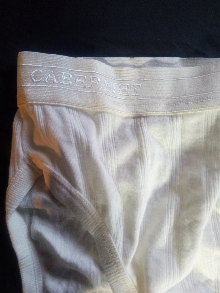 M/6 Cabernet Rio 签名带罗纹棉质法国高帮象牙色内裤  — 第 3/4 张图片