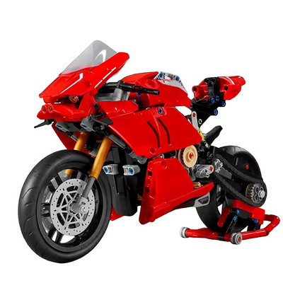NEW MOC Technical 42202 Motorbike Model Building Blocks Kit Superbike DIY Collec