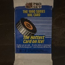 Pro Set 1990 NHL Sealed Trading Card Pack 15 Cards Ice Hockey Vintage
