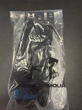 Men  s Black Under Armor Gloves Brand New WT Size Medium