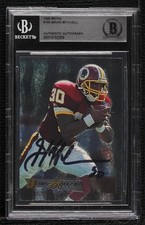 BAS 1995 Fleer Metal Brian Mitchell #195 BGS Authentic Auto 3c7