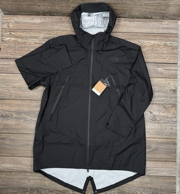 #ad North Face Packable LT Rain Parka Jacket Unisex Black Waterproof Mens XL NEW $169.00