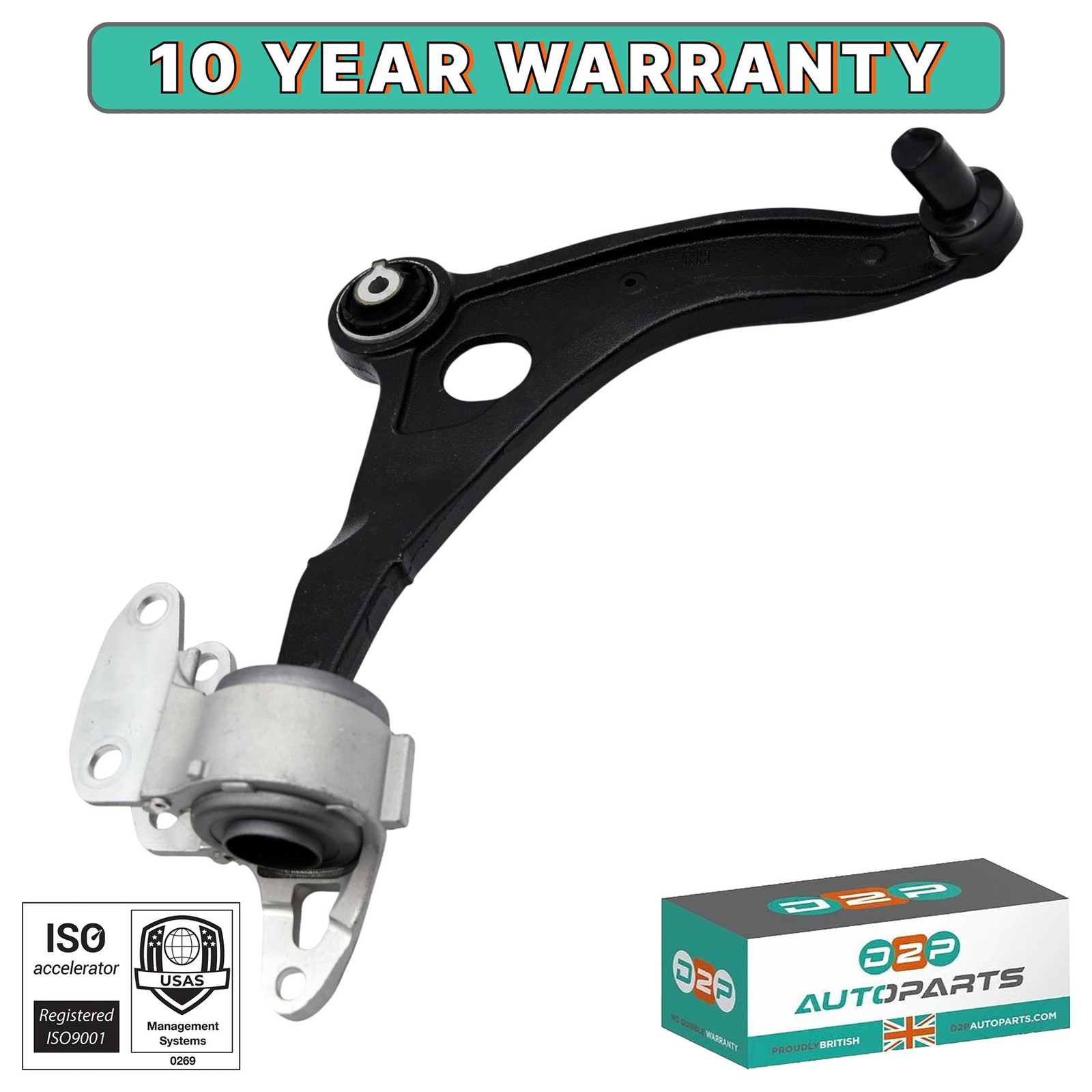 Front Lower Right Suspension Control Arm For Discovery Sport, Range Rover Evoque 5060520809526 - Image 3