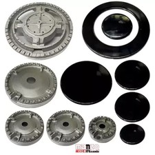 ARISTON HOTPOINT KIT 5 BRUCIATORI +PIATTELLI SPARTIFIAMMA 4 FUOCHI+TRIPLA CORONA