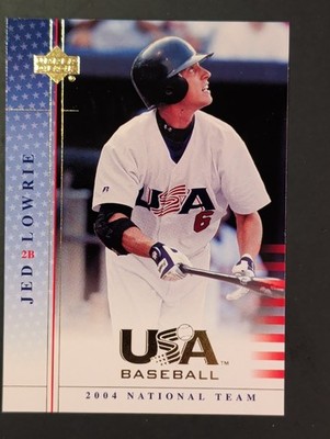 2005 Upper Deck USA Baseball #36 Jed Lowrie rookie card - Oakland Athletics