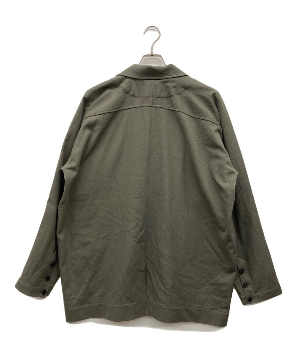 O project Brushed Soft Wool Cloth - Taupe Size: M Men Khaki View 2