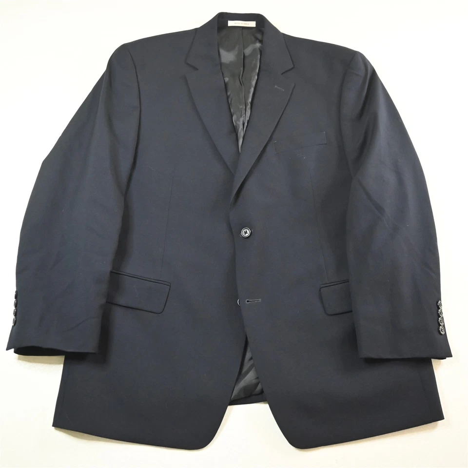 Joseph Abboud 44R 36 x 34 темно-синий 100% шерсти Мужская куртка брюки костюм - Изображение 2 из 4