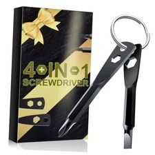 Stocking Stuffers for Men Adults - Christmas Gifts 4-in-1 Keychain Screwdriver 