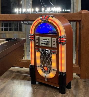 Full Size Jukebox Retro Vinyl Record Player Bluetooth USB SD CD