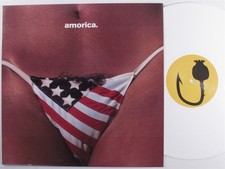 BLACK CROWES Amorica AMERICAN LP NM original pressing white vinyl w/ insert w
