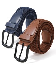Stretch Braided Boys Belt, Elastic Woven Kids Belt for Boys Girls for School ...