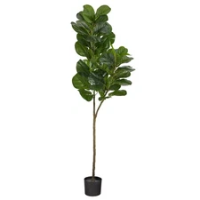 Nearly Natural 4.5-ft Fiddle Leaf Fig Artificial Tree
