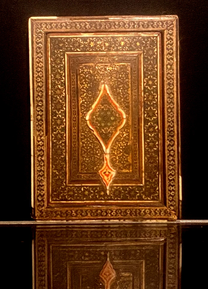 Старинный ближневосточный исламский персидский зеркальный футляр «КАДЖАР хатам» начала 1900 г. - Изображение 3 из 4