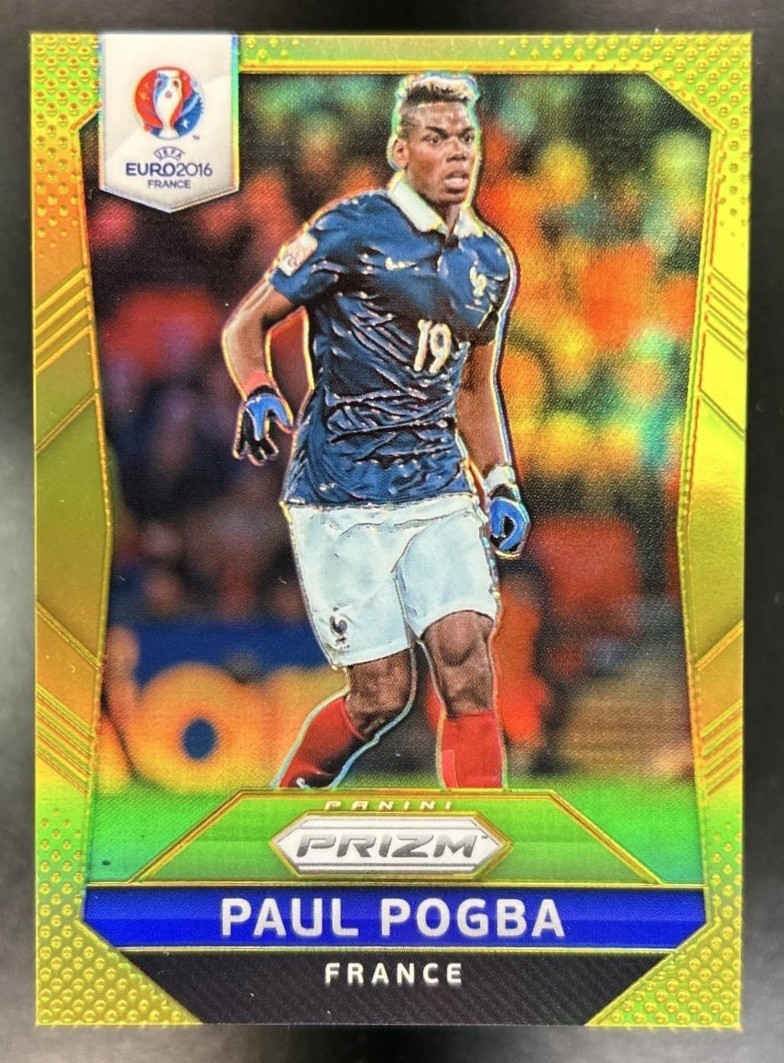 2016 Panini Prizm UEFA Euro Paul Pogba Gold Prizm #/10 France