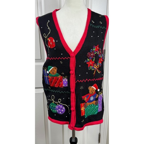 Bobbie Brooks Christmas Sweater Vest-Bust 40