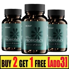 Bioma Probiotics Digestive Support Maintaining Gut Health Buy 2 GET 1 Free ADD 3