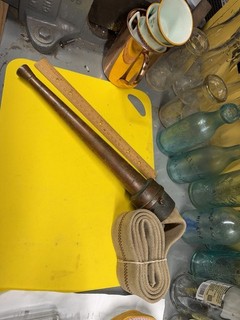 Very Old Brass Fire Hose Nozzle With Hose Firefighter Fire Department