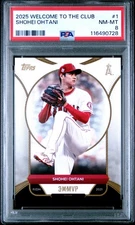 2025 TOPPS WELCOME TO THE CLUB 3X MVP #1 SHOHEI OHTANI PSA 8