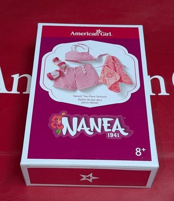 AMERICAN GIRL NANEA NANEA'S Two-PIECE SWIMSUIT Sandals Towel NIB