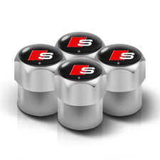4Pcs Car Wheel Tire Valve Caps Tyre Stem Cover Bolt-In Accessories for Sline A6