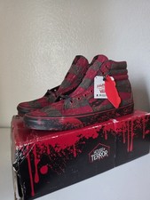 Zapatillas altas VANS Sk8-Hi House Of Terrors Freddy Krueger rojas negras talla 13