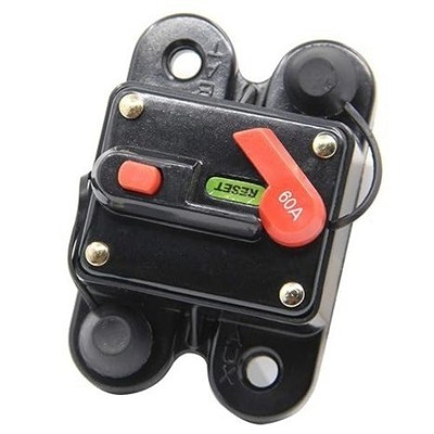 Circuit Breaker 60A, 60A Fuse Holder Trolling Motor Auto Car Marine Boat Bike St