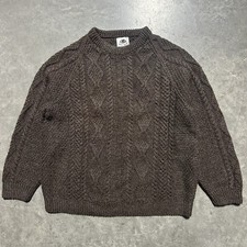 Vintage Black Sheep Knit Wool Sweater Crew Neck Made In Great Britain Heavy XL