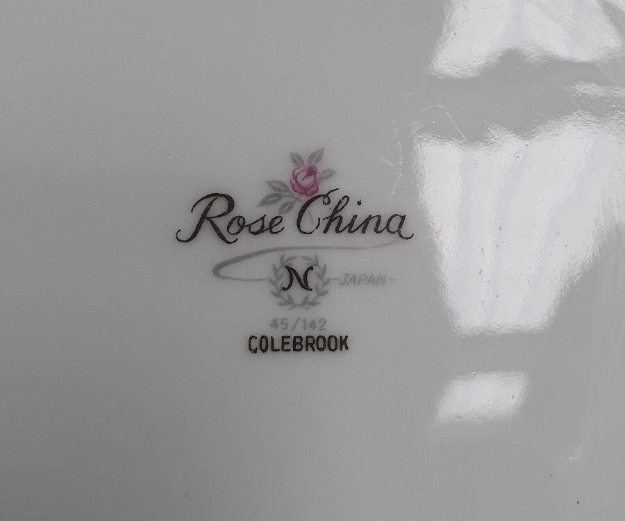 Vintage Noritake Nitto Rose China Colebrook Plate Pn45/142 1958-62 Made in Japan - image 4 of 4