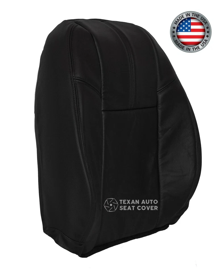 2013 Chevy Silverado 3500HD LTZ -водитель Lean назад кожзаменитель сиденье чехол черный - Изображение 3 из 4