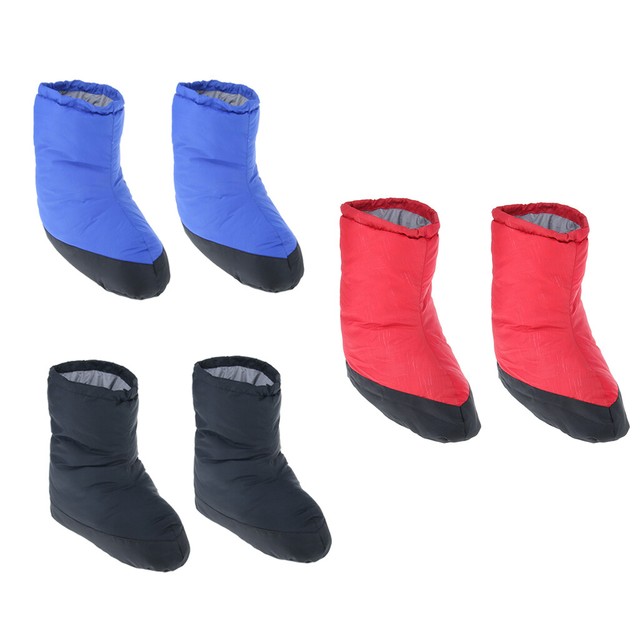 Winter Down Booties Slippers Warm Soft Cozy for Outdoor Camping Sleeping Bag eBay