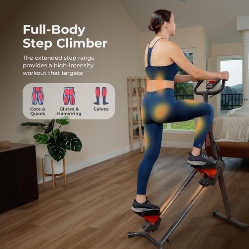 Versatile Climbing Stepper with Adjustable Stride & Space-Saving Foldable Design - 第 4/9 張圖片