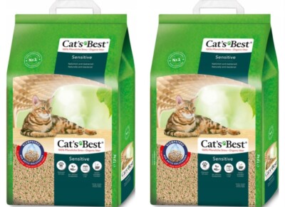 Katzenstreu Cat´s Best Sensitive Staubarme Klumpstreu 20l 7,2kg x 2 (40l)