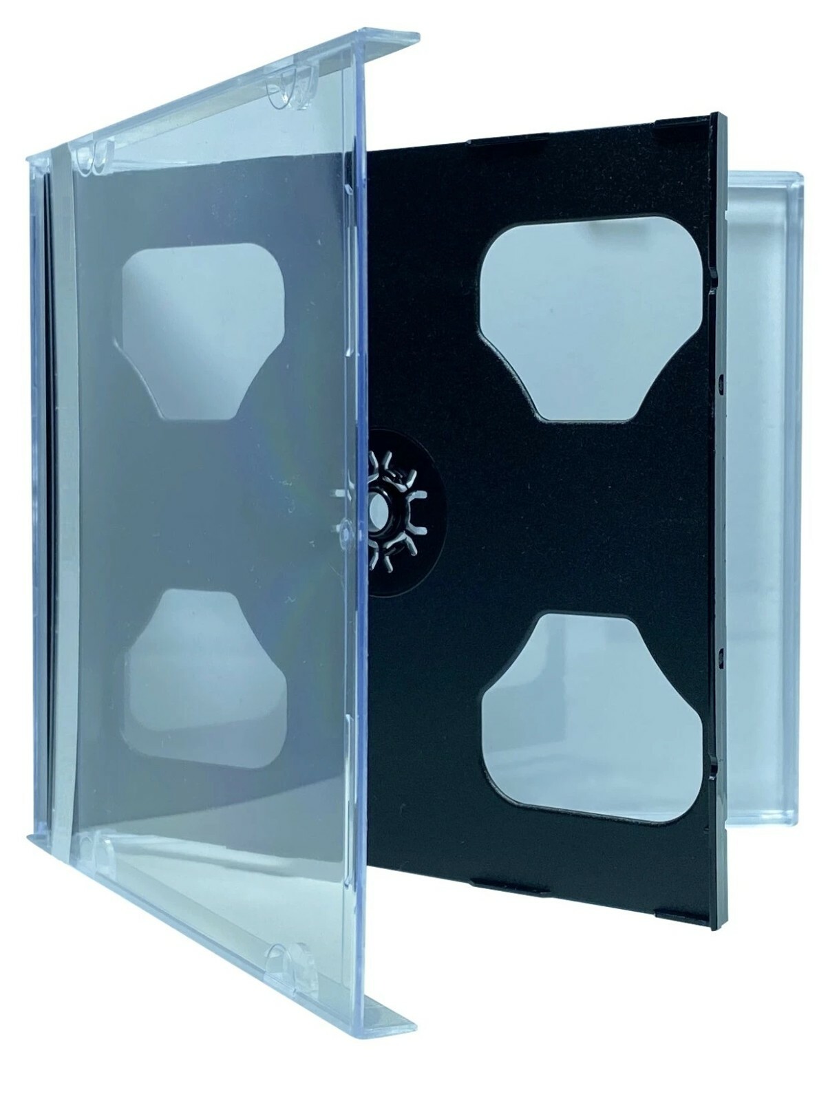 10 x TRIPLE Jewel CD Case Black Tray CD Triple Case Standard Size