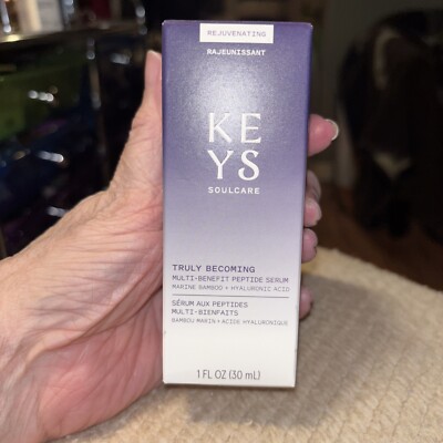 KEYS Soul care Truly Becoming Multi Benefit Peptide Serum 1.0 Fl Oz Sealed Box