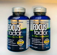 FOCUS Factor Nutrition for the Brain Dietary Supplement 180 Tablets ea (2 Packs)