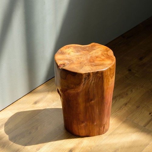 Holz Beistell-Hocker aus Teakholz ca. 30 x 40 cm Pflanzen-Hocker wohnfreuden - Bild 3 von 4