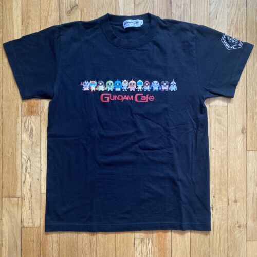 Gundam Wing Shirt Mens Size Medium Black Cafe Zero One Anime Mobile Suit Bandai - 第 1/11 張圖片