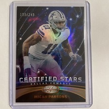 2023 Panini Certified Football #CS-1 Certified Stars Micah Parsons /249