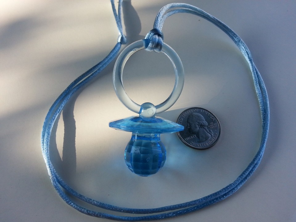 Large Fancy Pacifier Necklaces Baby Shower Game Favors Prizes Decor U ...