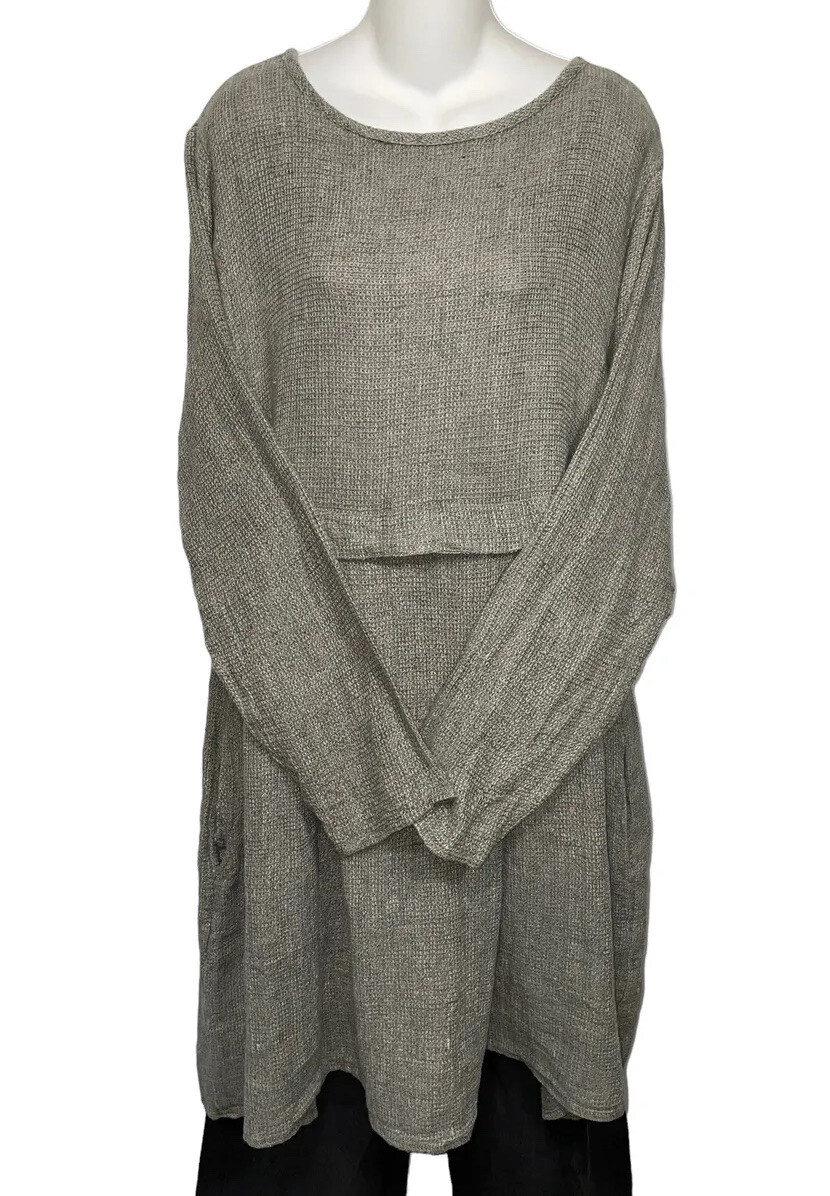 FLAX by Jeanne engelhart　リトアニア製　リネン　コート Flax by Jeanne Engelhart - Linen dress - Lucky Sweater