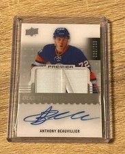 2016-17 UD Premier Acetate Rookie Auto Patch #90 Anthony Beauvillier /299 RC