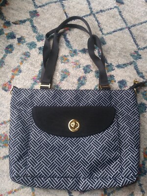 Baggallini travel tote bag Medium, Black and White, Multi Pocket | eBay