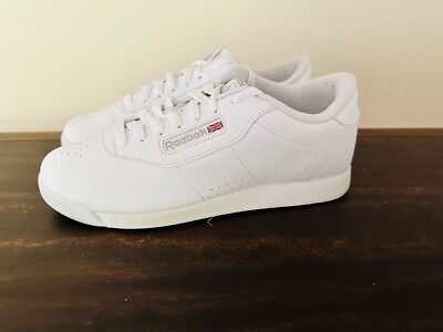 MINT Reebok Princess WHITE Women's Sneaker Athletic Shoes Original Trainers  10