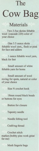 Crochet All Day Crochet Pattern - The Cow Bag - Picture 2 of 3