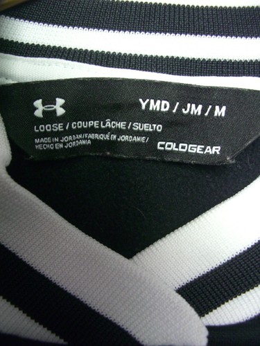 Youth Under Armour Coldgear Black& White Long Sleeve Jacket/Style 1318316/Size M - Picture 8 of 12