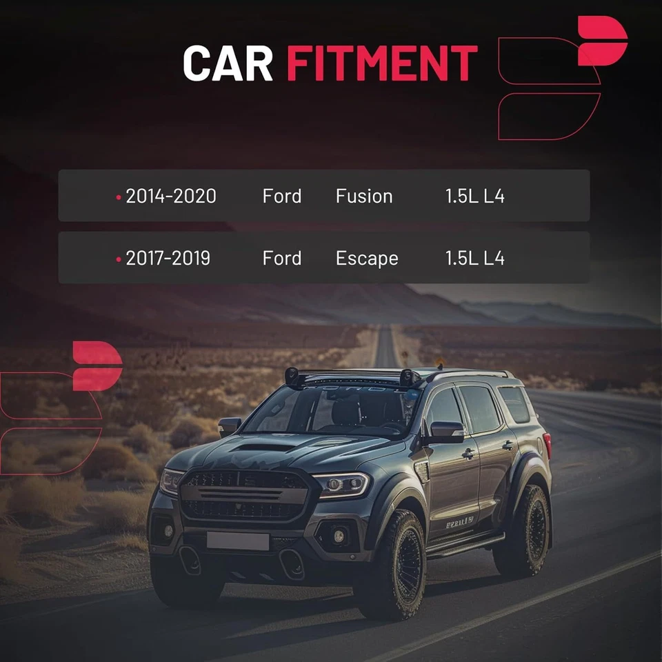 4pcs Ignition Coil and Iridium Spark Plug For 2014-2020 Ford Fusion 1.5L L4 Foto 3 de 4