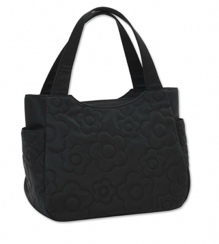 New MARY QUANT Daisy Random Quilted Tote Bag (Black) Japan Free